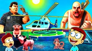 Mr Meat 2 in Helicopter Escape - New update | Shiva and Kanzo Gameplay