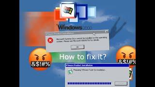 How to fix VMware Tools Not Installing on Windows 2000