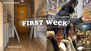 First week of college| UIC Yonsei, dorm move in, course add-drop, grocery