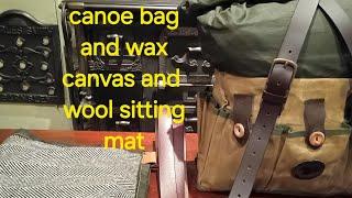 CANOE BAG ,WAX Canvas SIT MAT, MAKE YOUR OWN BUSHCRAFT KIT PART 8