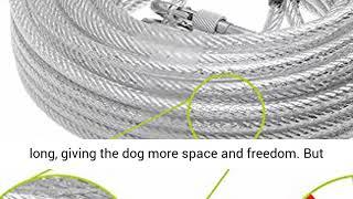 Mihachi Reflective Tie Out Cable for Dog Up to 250 Pounds