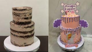 HOW TO STACK 2 TIERED CAKE I MimilouKitchen #baking #customizedcake #cakedecorating #cakedesign