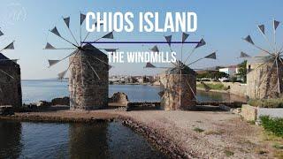 The windmills of Chios island