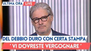 Del Debbio Furioso da una Grande Lezione di vita a certa Stampa di Sinistra