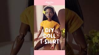 How to make Doll T-shirt #diydollclothes #dollcollector #handmadedollclothes