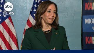 Kamala Harris on the trail in Michigan