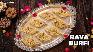 Rava Burfi | Diwali Sweet Recipes | Sooji Burfi | Semolina Burfi Recipe | Barfi Recipe