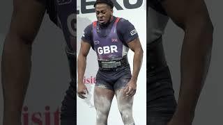 World Junior Record Deadlift with 360.5 kg by Nathaniel Massiah GBR in 93kg class