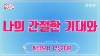 나의 간절한 기대와[빌립보서 1장 20절] 요송 | 요절송 | 성경 | 어린이찬양! 어린이CCM | 꿈미 | 드림웨이브