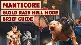 King's Raid - Guild Raid Manticore Hell Mode Showcase + Brief Guide