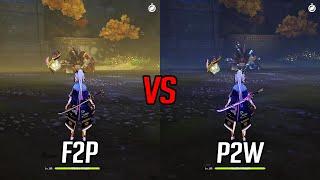 Ayaka F2P Vs Ayaka P2W How Big is The Difference !!!