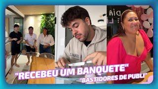 PREPAROU UM BANQUETE • BASTIDORES DE PUBLI • PASSOU POR UM SUSTO