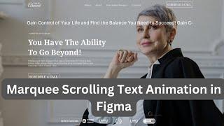 Marquee Scrolling Text Animation in Figma 2024