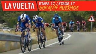 60 km/h average in the last 10 minutes - Stage 17 | La Vuelta 19