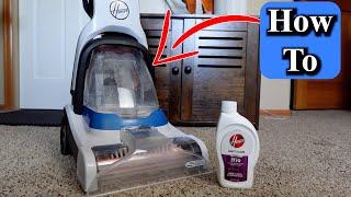 How to Use the Hoover PowerDash Carpet Cleaner