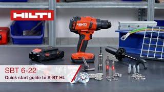 Hilti Nuron SBT 6-22 Cordless Drill Driver - Quick Start Guide