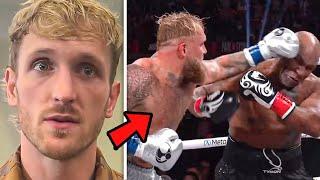 Logan Paul Reacts To Mike Tyson LOSING Jake Paul Fight