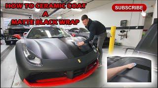 How to Ceramic Coat a matte wrap!