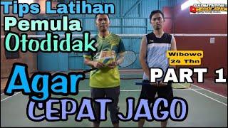 TUTORIAL CARA MEMEGANG RAKET YANG BENAR BERMAIN GANDA BADMINTON UNTUK PEMULA OTODIDAK‼️PART 1