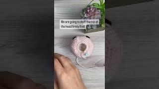 How to stuff crochet heads and bodies to reduce large or gaping holes on the last few rounds