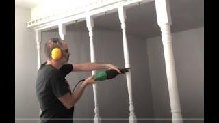 How to remove a banister room divider