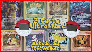 2 Carte Pokemon Utra Rare Full Art Holo V Astro con una Sola Bustina Metodo Pokèwalker #cartepokemon