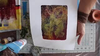 Finding Rich Colors - Gelli Printing Session