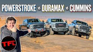 Ford vs. GM vs. Ram: Only One of These New HD Diesel Trucks Is the BEST Off-Road...But Which One?