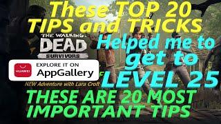The Walking Dead Survivors - TOP 20 Tips and Tricks that helped me to get to Level 25 in game