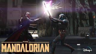 Bo Katan, Din, and Grogu vs Moff Gideon [4K HDR] - The Mandalorian