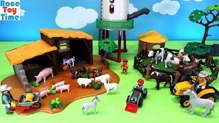 Playmobil Farm Building Playsets and Animals Toys Figures For Kids