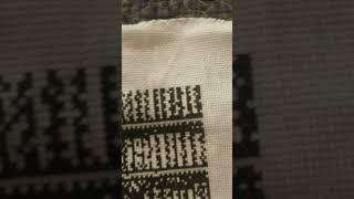 Why do cross stitchers serge or zigzag fabric edges? #shorts #xstitch