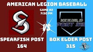 Game #2 Box Elder Post 315 vs Spearfish Post 164