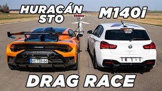 700HP BMW M140i vs Lamborghini Huracán STO | DRAG RACE 