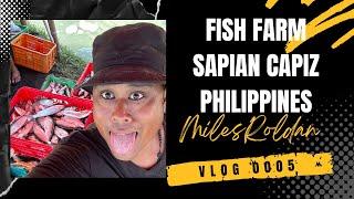 VLOG 05: UK BORN FILIPINO TRIES FISH FARMING IN SAPIAN CAPIZ PHILIPPINES - Harvesting Bangus fish!