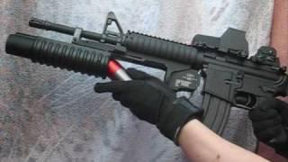 (Airsoft) G&P M203 grenade launcher M4 SOPMOD Tokyo Marui.