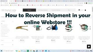 How to Reverse Shipment in your online Webstore !!!