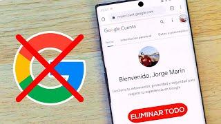 Como ELIMINAR cuenta de GOOGLE, Gmail, YouTube...