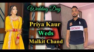 Wedding day ( Priya Kaur  Malkit Chand ) LOVE PUNJAB TV  ( 9056833064 )