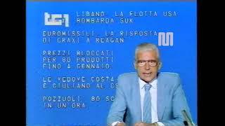 1983 Rai Rete1 TG1 del 19 settembre Conduzione Massimo Valentini