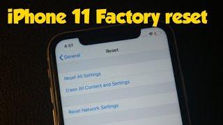 iPhone 11 Pro How to Factory reset phone or erase all data
