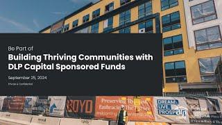 DLP Capital Dinner | Live from the Building Thriving Communities Mastermind - Asheville, NC