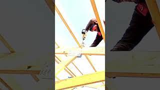 Building a roof with your own hands using frame technology has already #shorts