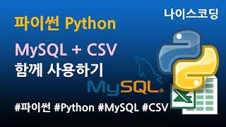 파이썬 Python 코딩 - MySQL + CSV 함께 사용하기