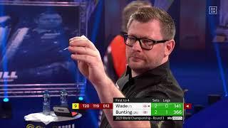 James Wade wirft den ersten 9-Darter der Darts WM 2021 | DAZN