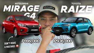 Toyota Raize vs. Mitsubishi Mirage G4 | Which is MORE WORTH IT? | DON’T CHOOSE WRONG! 