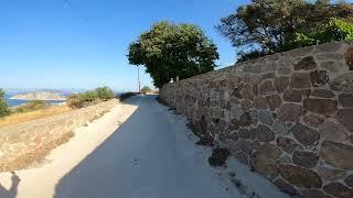 Walking in a greek village of Aegina named Sfentouri      #greece #walking #feed #walkingvideo #walk