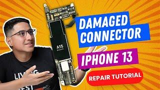 How To Fix iPhone 13 with No Image, No Display. Replacing FPC Connector Repair.