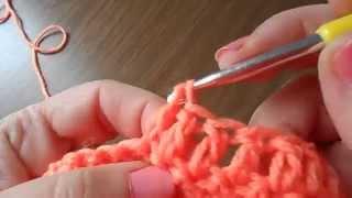 How to knit double crochet video lesson