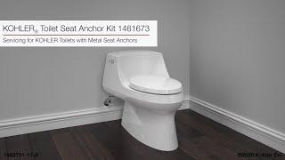 KOHLER Toilet Seat Anchor Kit 1461673 Replacement Instructions